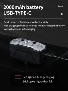 Ultra-<strong>Light</strong> USB Rechargeable Waterproof Cycling Safety Motion <strong>Sensor</strong> <strong>Bike</strong> Headlights <strong>for</strong> Night Riding