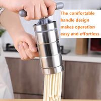 Machine à pâtes manuelle professionnelle, presse à nouilles spaghetti en acier inoxydable pour cuisine domestique, gadget de pâtes de style italien