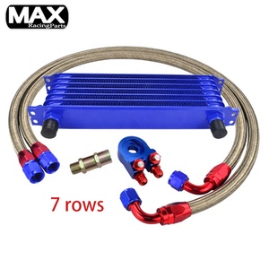 Pendingin Oli Radiator Transmisi Mesin Mobil Balap Jepang Universal 7 Baris / 10 / 13 / 15 Baris AN10 Aluminium - Product Image 2