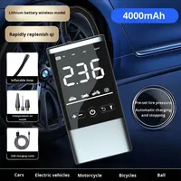 Astree Portable Tire Inflator Cordless Rechargeable Digital Auto Shutoff 150PSI LED Light Car Motorcycle Bicycle