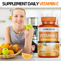 Comprimés à croquer de vitamine C naturelle personnalisés de haute qualité pour le soutien immunitaire des adultes, compléments alimentaires (exclusion nouveau-né), aliments santé
