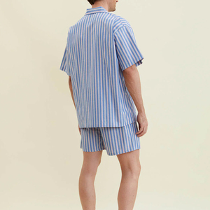 <span class=keywords><strong>Pyjama</strong></span> de haute qualité pour <span class=keywords><strong>homme</strong></span> Design personnalisé couleur à manches courtes <span class=keywords><strong>pantalon</strong></span> court <span class=keywords><strong>pyjama</strong></span> en coton - Product Image 2