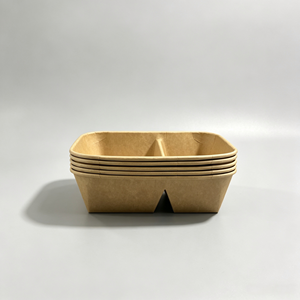 Bol en papier jetable à bas prix, récipient alimentaire résistant à l'huile, forme et taille personnalisées, boîte à emporter avec couvercle - Product Image 1