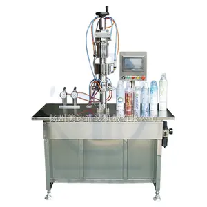 Semi Automatic Booster Pump Oxygen Aerosol Gas Spray Paint Cans Filling Machine