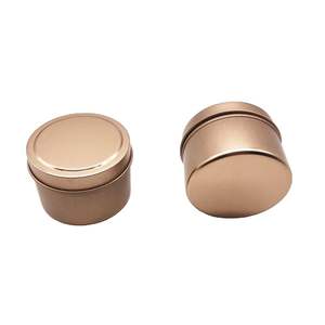 Listo Stock a granel 2oz 4oz 6oz 8oz oro plata negro Metal contenedor pequeño viaje lata para vela boda Favor regalo - Product Image 4