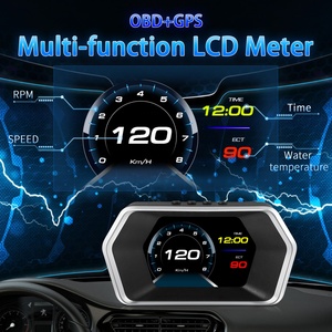 Nieuwe P17 Head-Up Display 2-weg Installeren Auto Hud Snelheidsmeter Wiiyii Obd2 + Gps Slimme Meter - Product Image 5