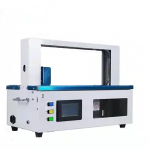 Machine de cerclage d'argent de table semi-automatique machine de bord de bande de papier de film d'opp