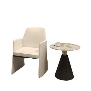 Hotel Chair Modern Leather Upholstered Indoor Dining Chair For Reception Meeting Use - Product Image 5