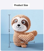 Jouets à mâcher en peluche vocale durable pour animaux de compagnie, jouet couineur en peluche pour chiot, pour le nettoyage des dents et la mastication interactive