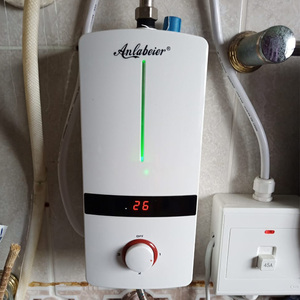 220V Electric Tankless Water <b>Heater</b> digital shows water temperature <b>small</b> size under sink use instant electric water <b>heater</b> - Product Image 1