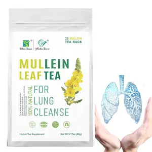 Thé en feuilles de molène Logo personnalisé Fumer du thé pour le nettoyage des poumons Thé fumeur aux herbes chinoises naturelles Arrêter de fumer