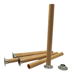 Mèche en bois naturel ronde, tube <span class=keywords><strong>de</strong></span> mèche en bois avec languette métallique pour la fabrication <span class=keywords><strong>de</strong></span> bougies - Product Image 1