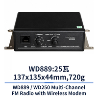 Modem radio de données sans fil industriel, émetteur-récepteur FM multicanal, communication série WD889 WD250
