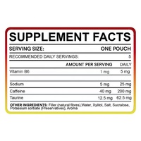 Pochettes énergétiques naturelles OEM 50mg à la caféine, Nootropiques oraux à la caféine avec L-Tyrosine et L-Théanine pour améliorer la concentration