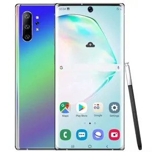 Note10 + cep telefonu 12 + 512GB 6.7 inç 4500mAh cep telefonu Android 10 çift SIM kart akıllı telefon 4G LTE arka Quad kamera 48MP Selfie