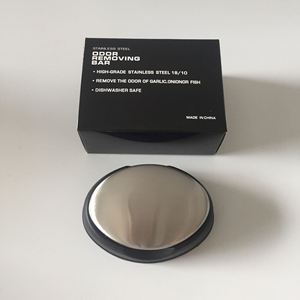 Bán Buôn Ma thuật Thép không gỉ hình bầu dục xà phòng mùi Remover xà phòng với hộp đen gói - Product Image 4