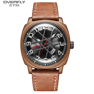 นาฬิกาควอตซ์ <span class=keywords><strong>OVERFLY</strong></span> เครื่องญี่ปุ่น กันน้ำ นาฬิกาสปอร์ต นาฬิกาแบรนด์เนมสำหรับผู้ชาย - Product Image 4