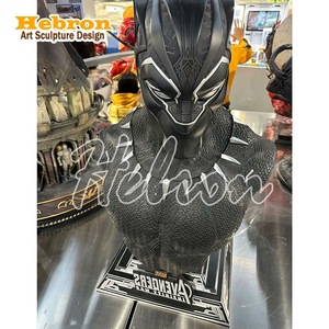 Buste de Panthère Noire <span class=keywords><strong>Avengers</strong></span> de haute qualité en résine GK, écologique, sculpté à la main, cadeau, ornement de collection pour bar - Product Image 6