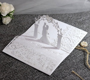 I nuovi biglietti d'<span class=keywords><strong>auguri</strong></span> nuziali tridimensionali 3D amano i biglietti d'invito di nozze - Product Image 3