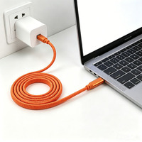 Cable de Datos Magnético Trenzado Tipo C de 1M 2M 60W 3A, Cable de Carga Rápida Tipo C a Tipo C, Cable de Carga PD 3.1, Cable USB C