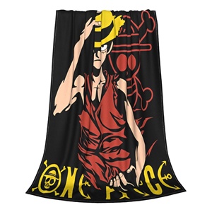 Manta de <span class=keywords><strong>manga</strong></span> de anime de una pieza para sofá, manta de felpa suave y peluda, colcha de varios tamaños para todas las estaciones - Product Image 4
