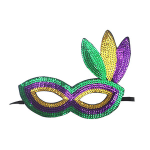 <span class=keywords><strong>Masque</strong></span> à paillettes de mascarade de carnaval pour les accessoires de mascarade de visage de paillettes de fête de Mardi Gras - Product Image 4