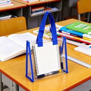 Sac de shopping en PVC style gelée, transparent et coloré, idéal pour les cadeaux, les événements sportifs et comme sac de plage pour les fêtes - Product Image 2