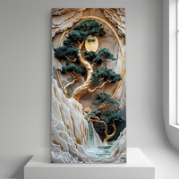 Nouveau panneau mural en PVC imperméable imprimé en 3D, plaque décorative en faux marbre, ardoise carbone UV pour mur intérieur