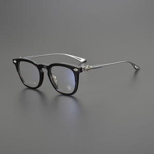 CH8109 Titane Acétate Lunettes Durable Or Argent Noir Transparent Lecture École <span class=keywords><strong>De</strong></span> Luxe Hommes Prescription Lunettes <span class=keywords><strong>Cadre</strong></span> - Product Image 5