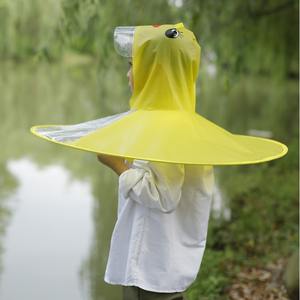 Cubierta de lluvia Lindo pato de dibujos animados Platillo volador Chubasquero para niños Gorra de <span class=keywords><strong>paraguas</strong></span> para niños y niñas Chubasquero a prueba de viento Equipo de lluvia - Product Image 6