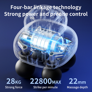 Yixuan <span class=keywords><strong>Mini</strong></span> logotipo personalizado percusión de alta calidad músculo de mano 4 cabezales de masaje masajeador pistola de masaje de tejido profundo - Product Image 6