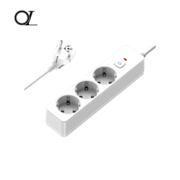 Multiprise de protection contre les surtensions 16A 3500W, rallonge électrique, prise multiple, rallonge électrique européenne pour la maison