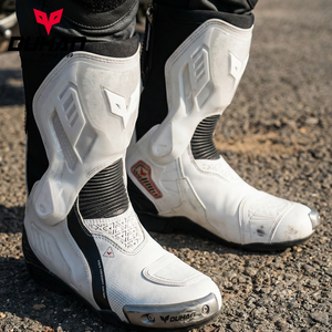 Chaussures de cyclisme Duhan pour hommes, bottes de moto tout-terrain anti-chute pour toutes les saisons, bottes de course pour moto, bottes de route - Product Image 1