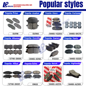 Bilusi D1567 04465-0K240 04465-0K300 04465-YZZR5 Pastillas de freno de disco de coche de cerámica semimetálicas delanteras para Toyota o Hilux Fortuner - Product Image 3