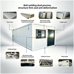 Maisons préfabriquées modernes polyvalentes, isolées, pliables et amovibles pour bureaux événementiels temporaires et maisons d'hôtes - Product Image 3