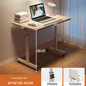 Modern taşınabilir eğitim & toplantı masası katlanır dizüstü bilgisayar masası tekerlekler ofis mobilyaları ev kullanımı için dayanıklı plaka malzemesi - Product Image 3