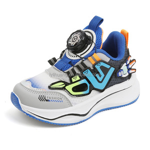 Zapatos deportivos para niños, zapatos casuales para niños <span class=keywords><strong>de</strong></span> primavera y otoño, botones giratorios, zapatos <span class=keywords><strong>de</strong></span> <span class=keywords><strong>red</strong></span> transpirables para correr para niñas - Product Image 2