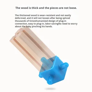 Trẻ em tự làm mô hình câu đố bằng gỗ khối xây dựng đầy màu sắc ngôi nhà ba chiều cho lứa tuổi từ 5 đến 7 tuổi - Product Image 4