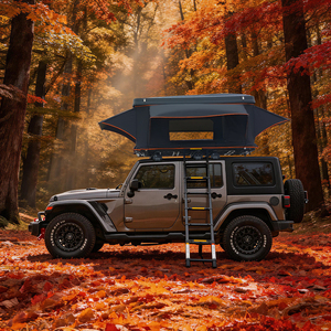 Tente de toit pour camping-car, coque rigide ABS, aluminium noir, personnalisée, 3-4 personnes, tente de toit rigide WP6001, ouverture automatique rapide - Product Image 4