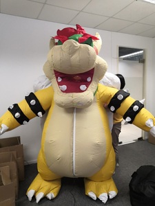 Costume de mascotte <span class=keywords><strong>gonflable</strong></span> Bowser, personnage de jeu, tortue dragon <span class=keywords><strong>gonflable</strong></span> colorée, vente chaude, 2 m/6,6 pieds - Product Image 2