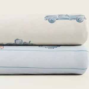 Комплект простыней для детской кроватки 60x120 см, хлопок 300TC, экологичный, современный, всесезонный, пряжа 40S, защита от катышков - Product Image 1