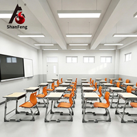 Ensemble de bureau et chaise réglables modernes pour enfants, idéal pour l'école et le bureau à domicile, construction durable en métal et plastique, vente en gros