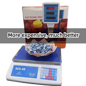 50 किलो के डिजिटल मूल्य निर्धारण पैमाने पर ग्रीन बैकलाइट इलेक्ट्रॉनिक बैलेंस का वजन - Product Image 5