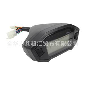 จอแสดงผล LCD สำหรับรถจักรยานยนต์ Zuqing รุ่น MS116 12V มาตรวัดความเร็วแบบดิจิตอลขาวดำ สำหรับการปรับปรุงทั่วไป - Product Image 2