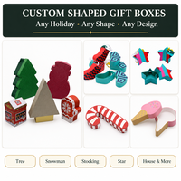 Hausförmige Starre Karton-Süßigkeiten-Verpackungsboxen für Party-Schokoladenverpackungen Luxuriöse Maßgefertigte Weihnachtsgeschenkbox