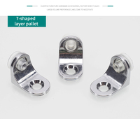 Support d'étagère à verrouillage rapide 5/6/8mm en plastique et métal pour table basse, buffet, meuble à chaussures, casier à vin