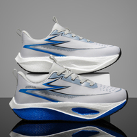 Chaussures de course professionnelles respirantes pour hommes, baskets de sport à semelle épaisse et amorti ultra doux pour l'exercice physique