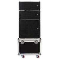 Sistema de Altavoces Line Array para Exteriores LS3 KSL(4+2) Mono, Pasivo, Impermeable, con Carcasa de Madera, Impedancia de 8 Ohmios, 700W, Garantía de 3 Años