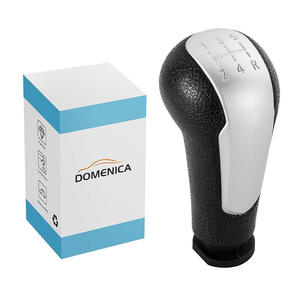 Pomo de palanca de cambios para coche Chevrolet, plateado, de cuero negro, ergonómico, para Spark con transmisión manual - Product Image 4