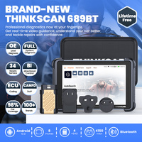 Herramienta de Diagnóstico THINKCAR THINKSCAN 689BT con Actualización Gratuita de por Vida, Codificación ECU de Sistema Completo, 34 Funciones de Reinicio, CANFD, DoIP, Escáner OBD2 para Automóviles